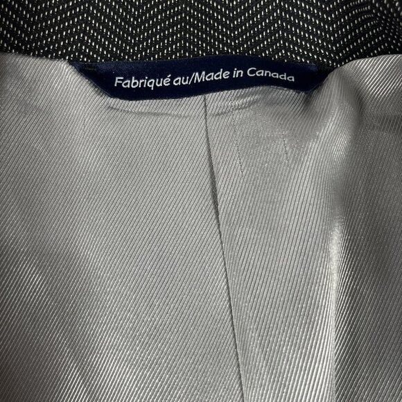 Coppley Blazer Mens 41R Wool Herringbone Sport Coat Jacket Made in Canada Union - Picture 8 of 14